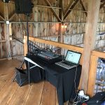 Wedding sound set-up for dancing.